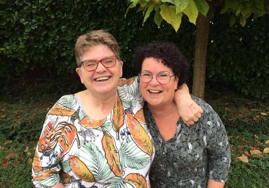 Anouk Starmans en Brigitte Feller, cli&euml;nt en begeleider